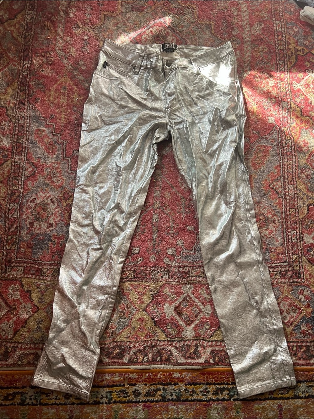 Metallic Silver tripp nyc Skinny Pants